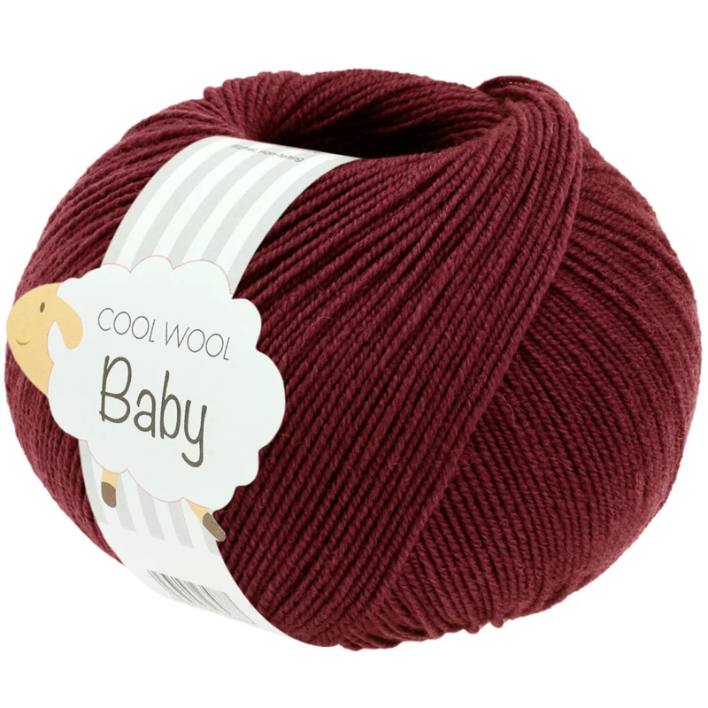 Lana Grossa Cool Wool Baby 344 Weinrot