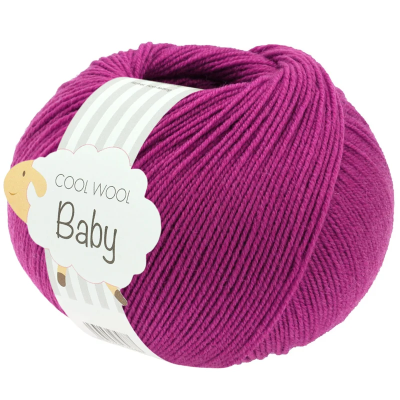 Lana Grossa Cool Wool Baby 345 Rotviolett