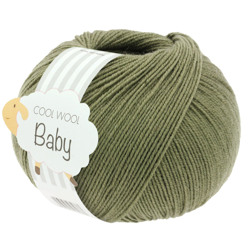 Lana Grossa Cool Wool Baby 287 Dunkeloliv