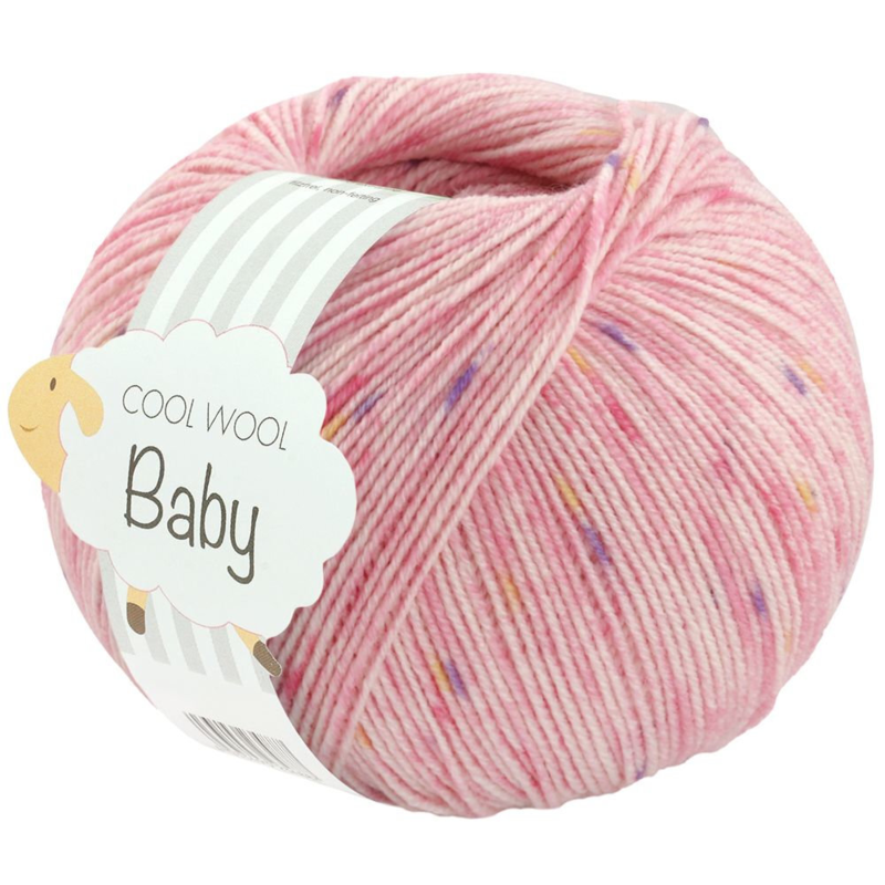 Lana Grossa Cool Wool Baby 366 Rosa/Blassrosa/Pink/Lila