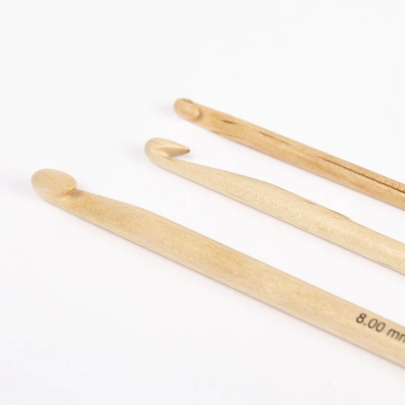 DROPS Basic Häkelnadeln Holz 15 cm (5.50-10.00 mm)