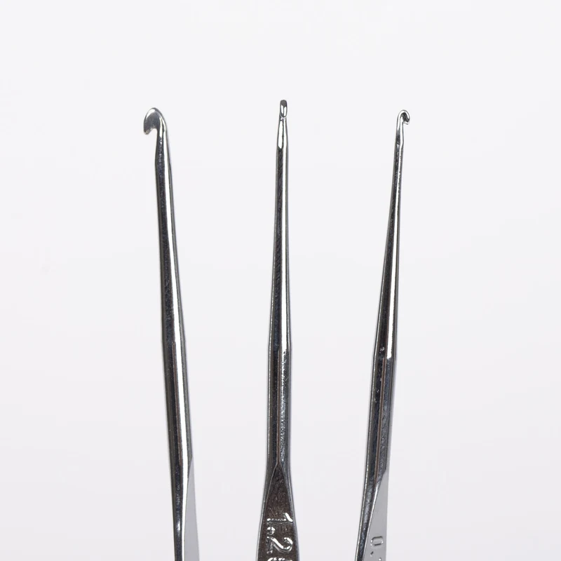 DROPS Basic Häkelnadeln Stahl 13 cm (0.75-1.75 mm)