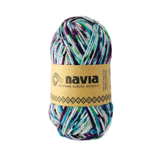 Navia Sock Yarn 521 Blau meliert