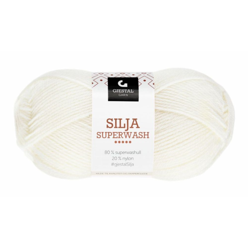 Gjestal Silja Superwash 302 Weiß