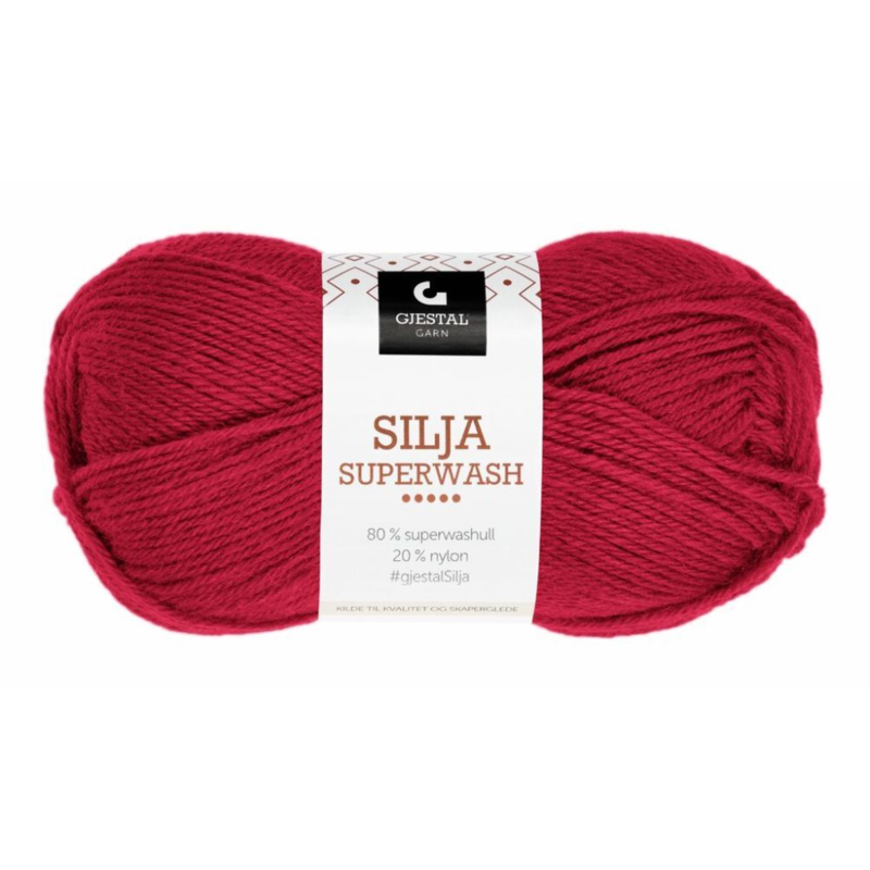 Gjestal Silja Superwash 309 Mohnrot