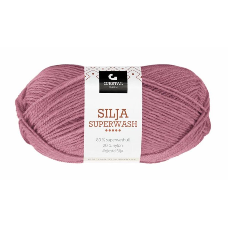 Gjestal Silja Superwash 366 Dunkelrosa