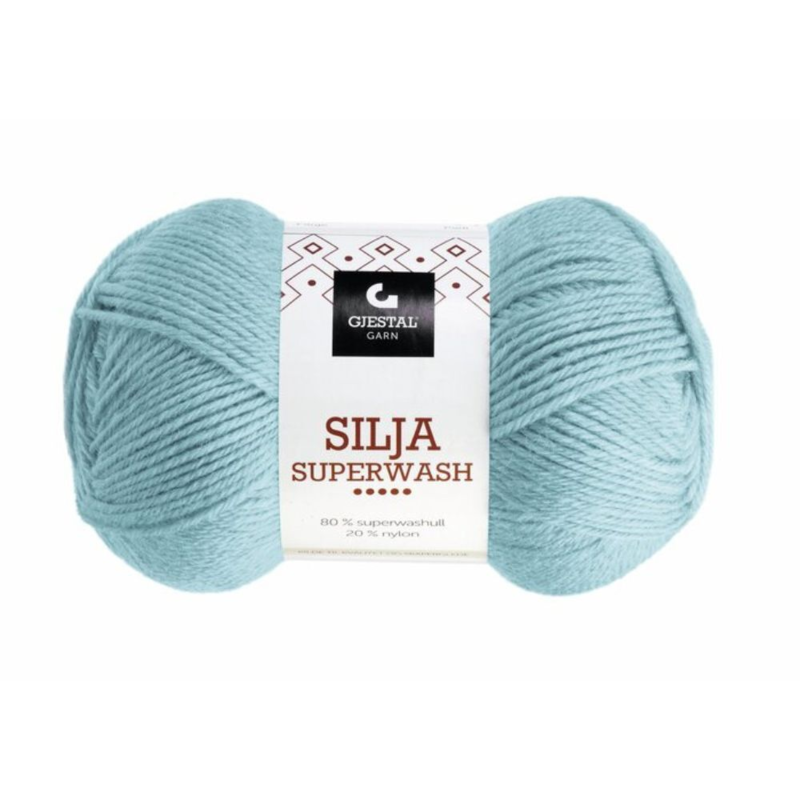 Gjestal Silja Superwash 384 Taubenblau