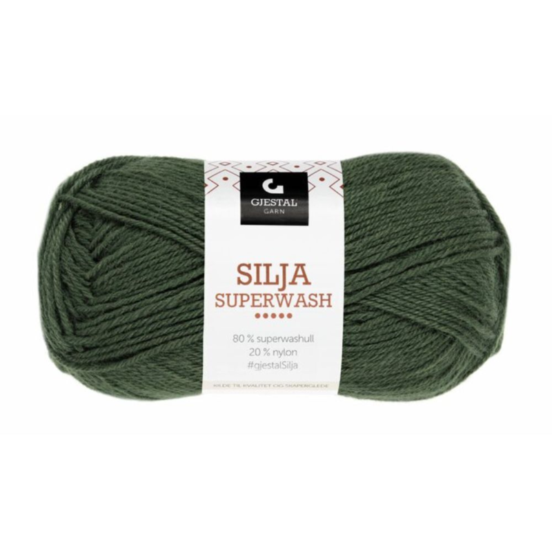 Gjestal Silja Superwash 388 Armeegrün