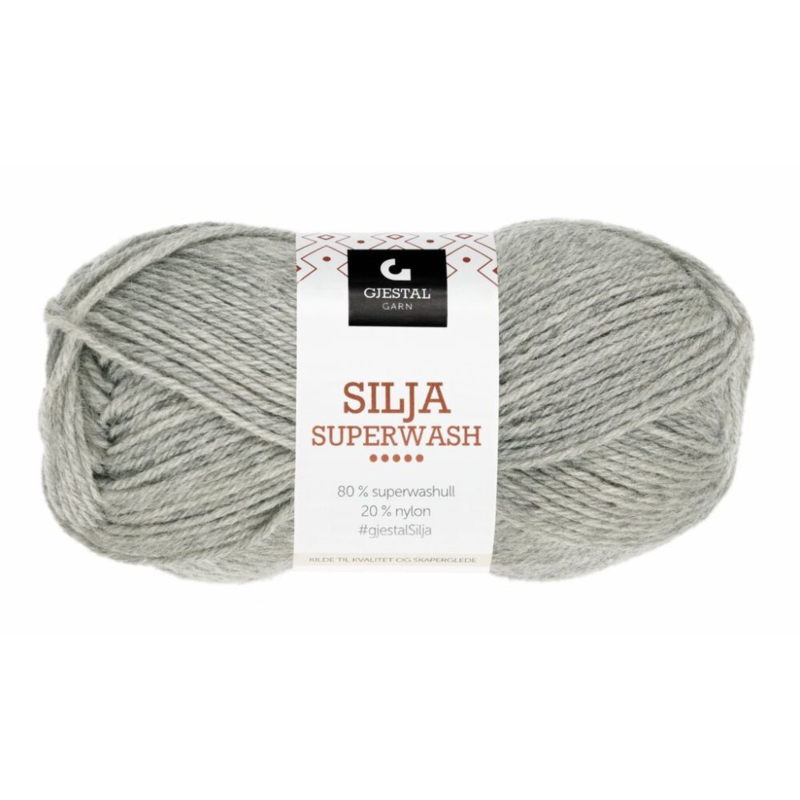 Gjestal Silja Superwash 303 Hellgrau meliert