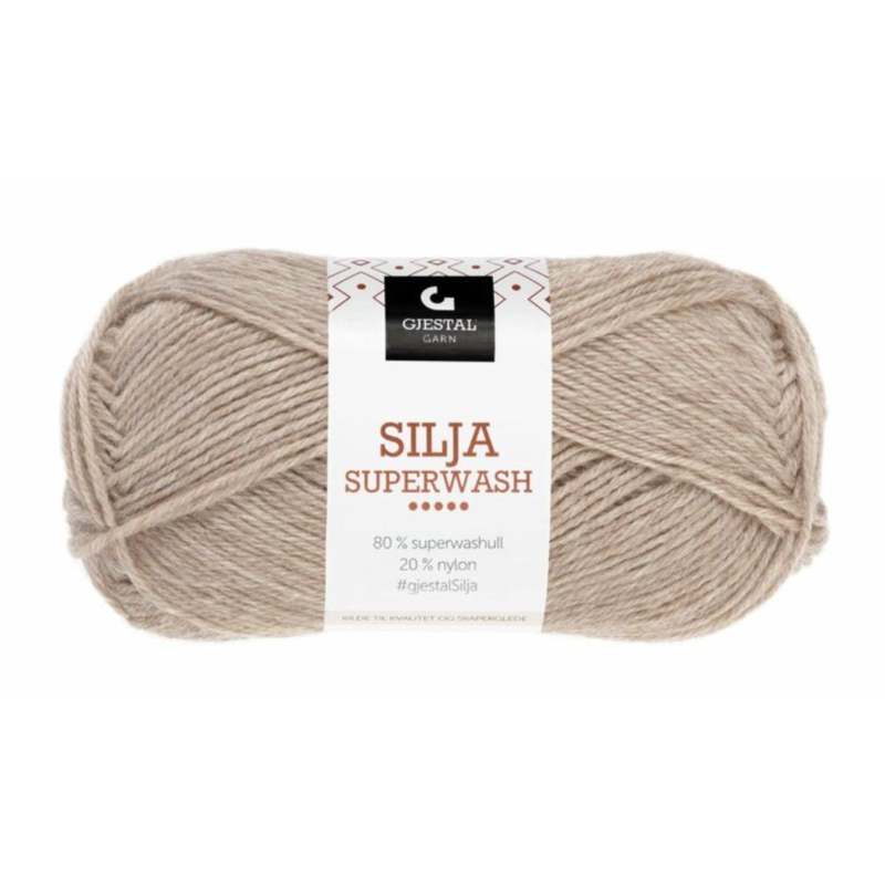 Gjestal Silja Superwash 386 Beige meliert