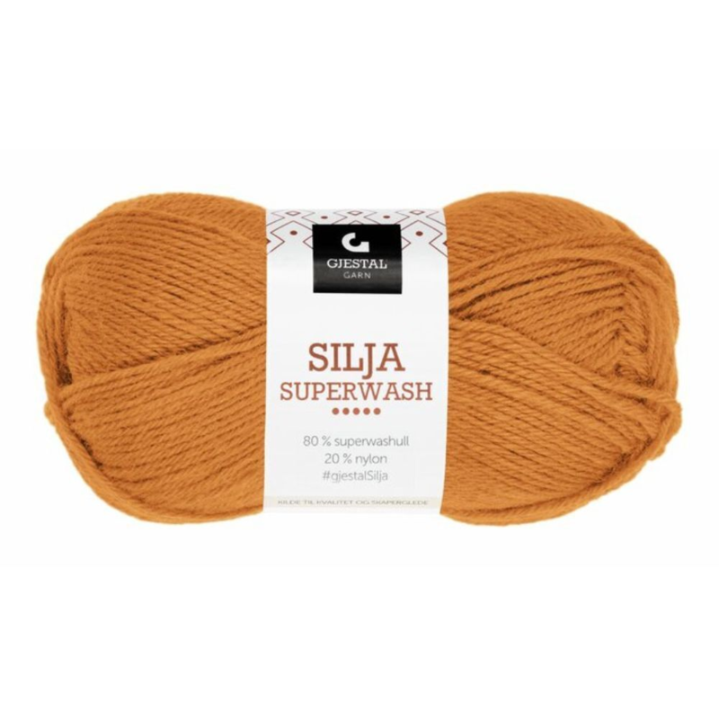 Gjestal Silja Superwash 318 Warmes Gelb