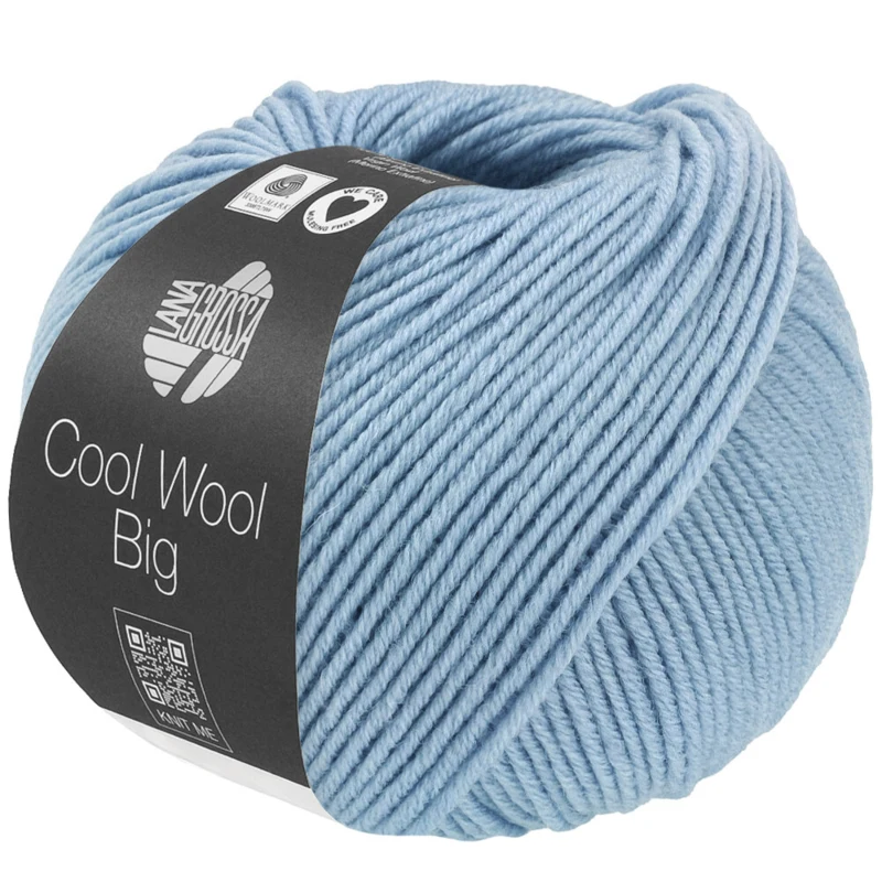 Lana Grossa Cool Wool Big 1702 Hellblau meliert