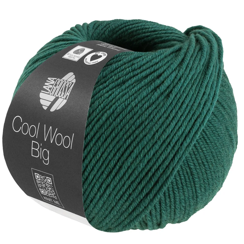 Lana Grossa Cool Wool Big 1705 Dunkelgrün meliert