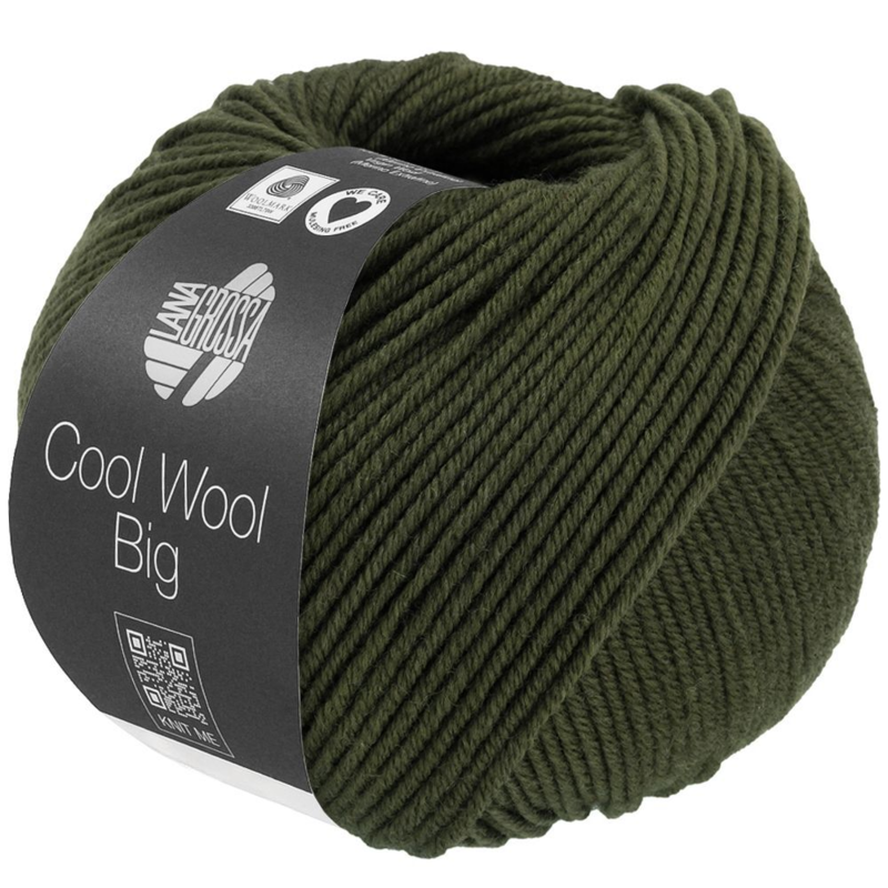 Lana Grossa Cool Wool Big 1695 Lodengrün meliert