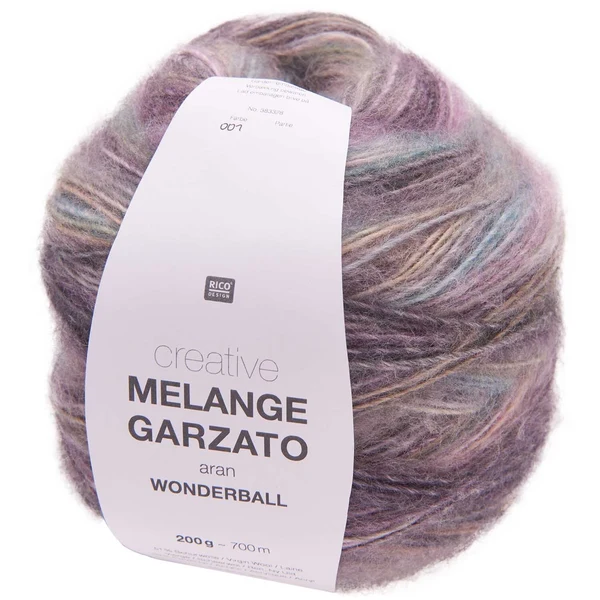 Rico Design Creative Melange Garzato 001 Lila-Türkis
