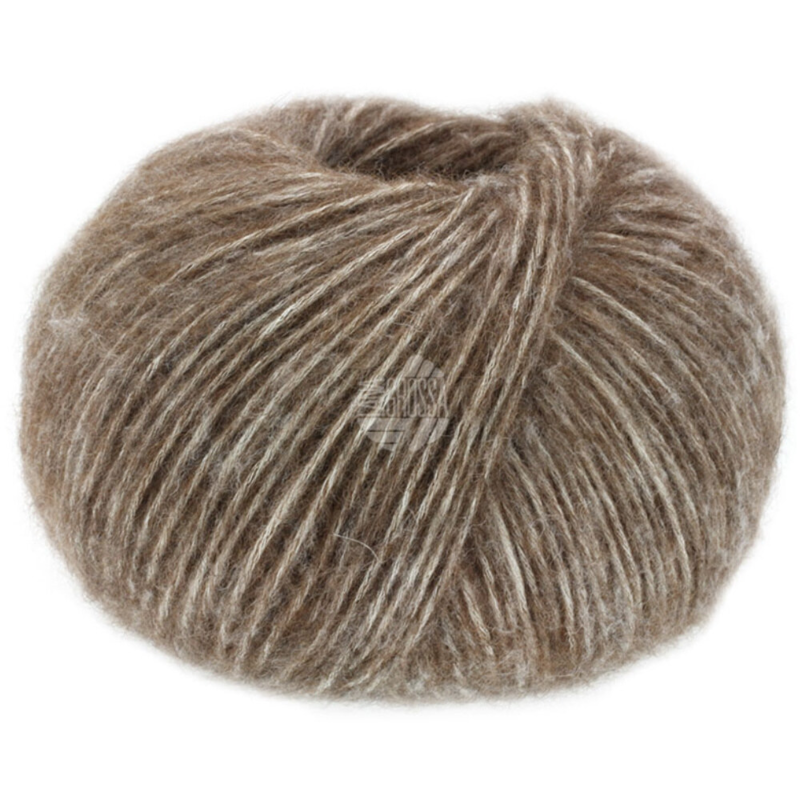 Lana Grossa Natural Alpaca Pelo 08 Dunkelbraun meliert