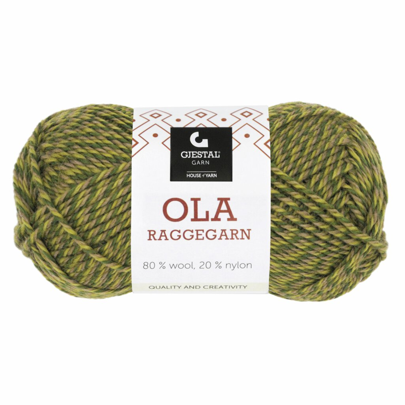 Gjestal Ola Raggegarn 719 Grün gemillt