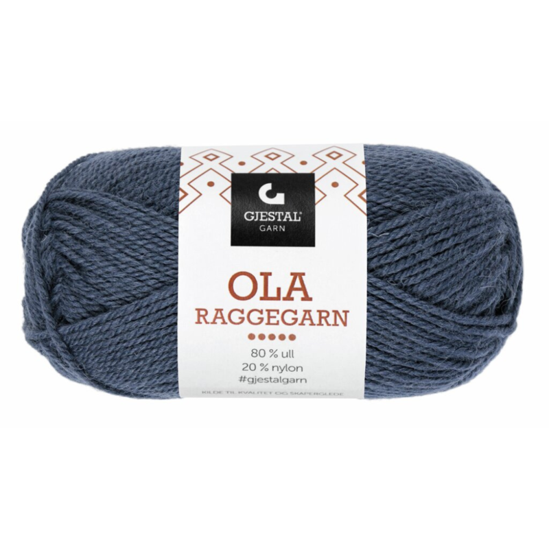 Gjestal Ola Raggegarn 713 Dunkler Jeansstoff