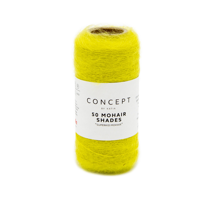 Katia 50 Mohair Shades 21 Gelbgrün (heller als auf dem Bild)