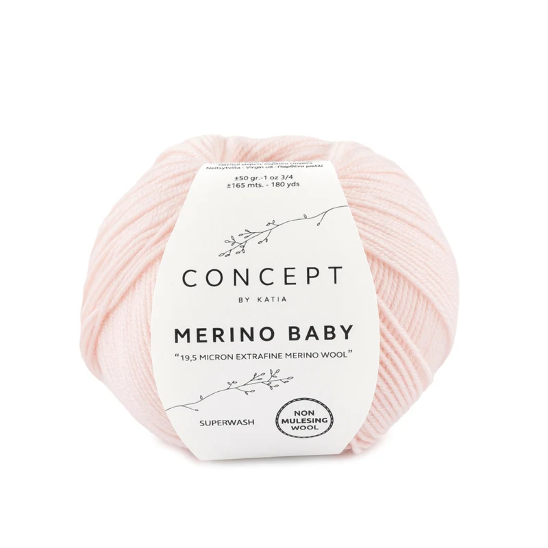 Katia Concept Merino Baby 007 Sehr helles Rosa
