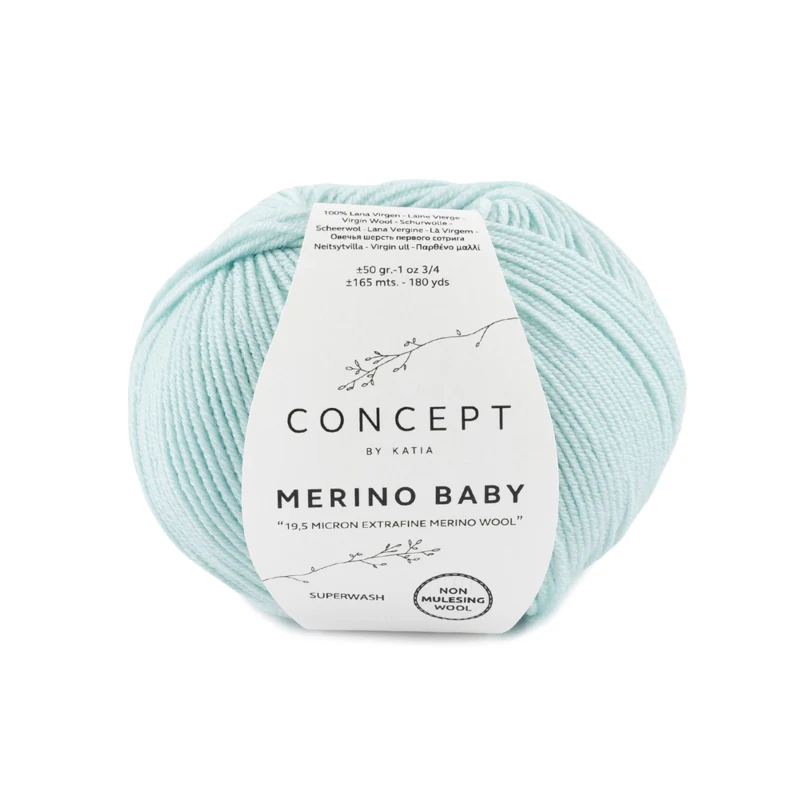 Katia Concept Merino Baby 073 Weißlich grün