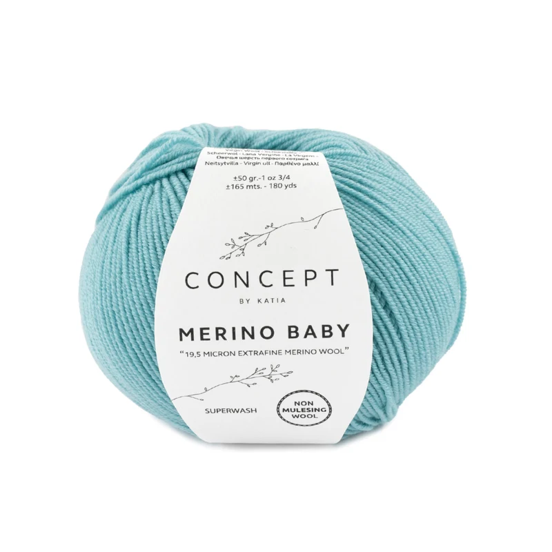 Katia Concept Merino Baby 074 Helles Türkis
