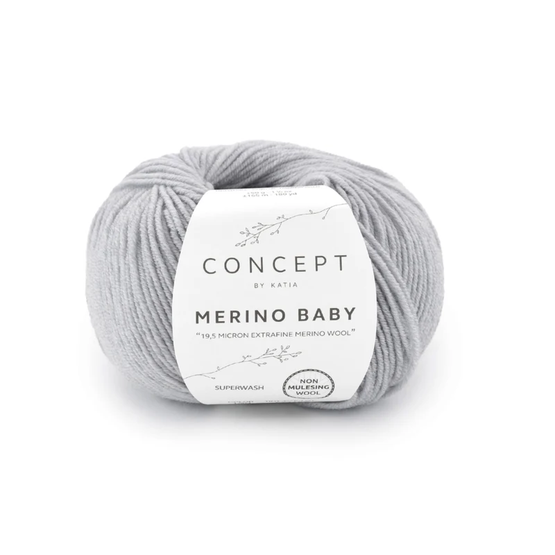 Katia Concept Merino Baby 160 Hellgrau