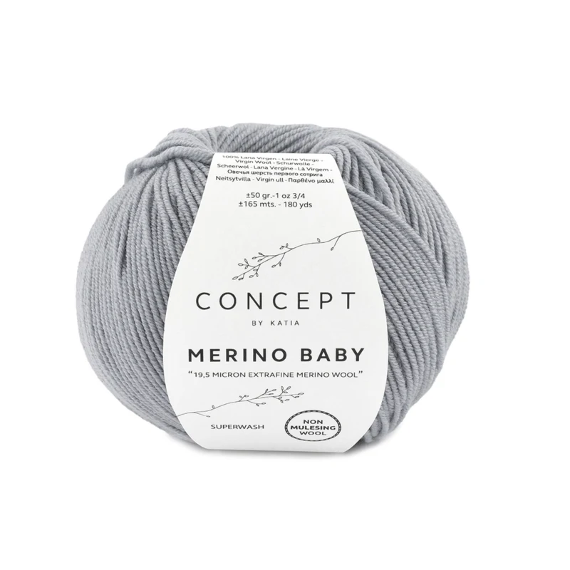 Katia Concept Merino Baby 070 Hellgrau