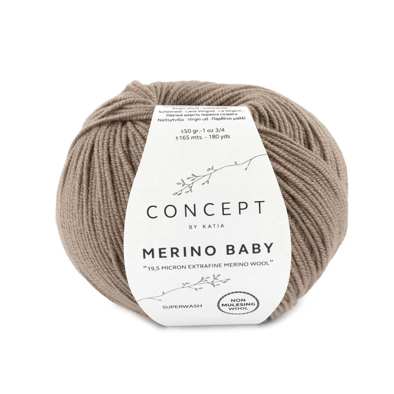 Katia Concept Merino Baby 042 Dunkelbeige