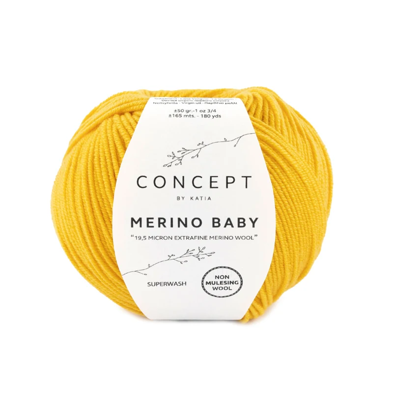 Katia Concept Merino Baby 153 Signalgelb