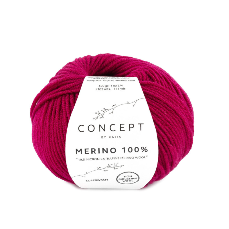 Katia Merino 100% 049 Dunkles Fuchsia