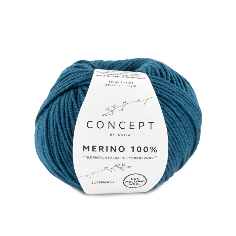 Katia Merino 100% 034 Grünblau