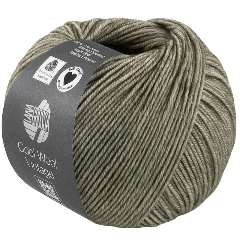 Lana Grossa Cool Wool Vintage 95 Zementgrau