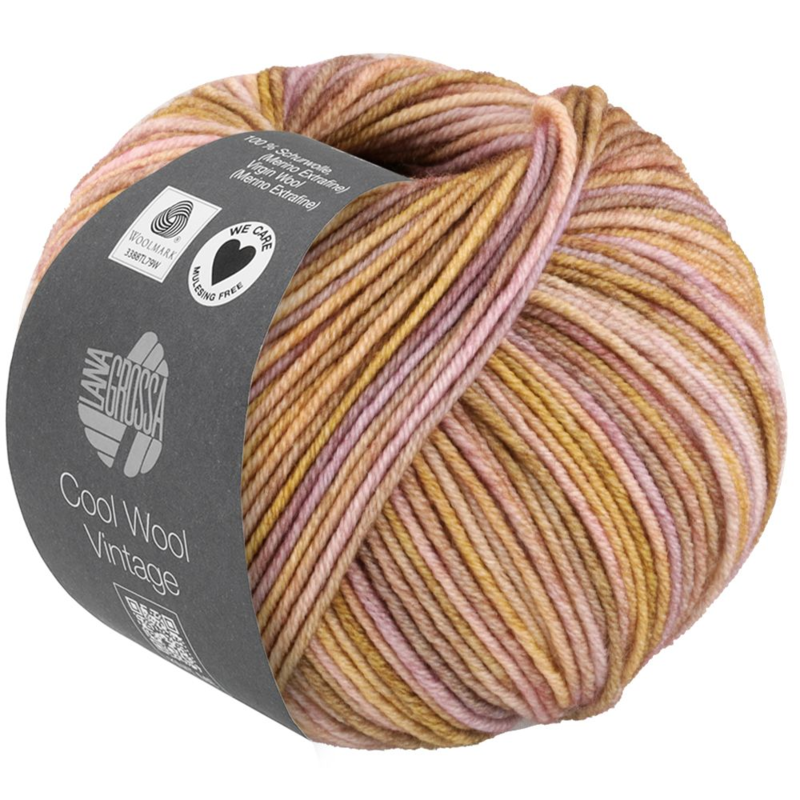 Lana Grossa Cool Wool Vintage 86 Kamel-lila