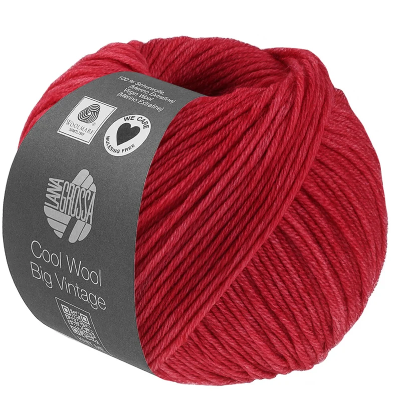 Lana Grossa Cool Wool Big Vintage 95 Rot