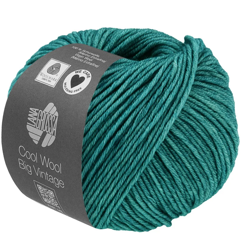 Lana Grossa Cool Wool Big Vintage 98 Petrolgrün