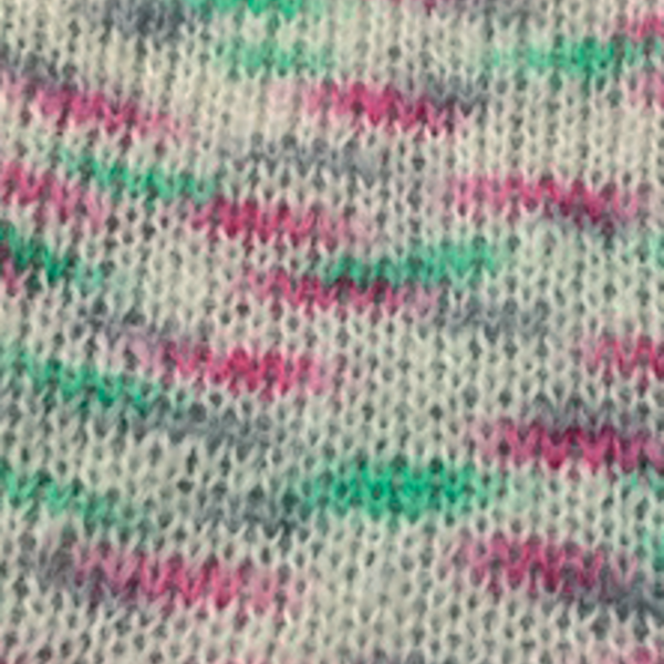 Permin Bella Color 55 Naturweiß/Grün/Pink