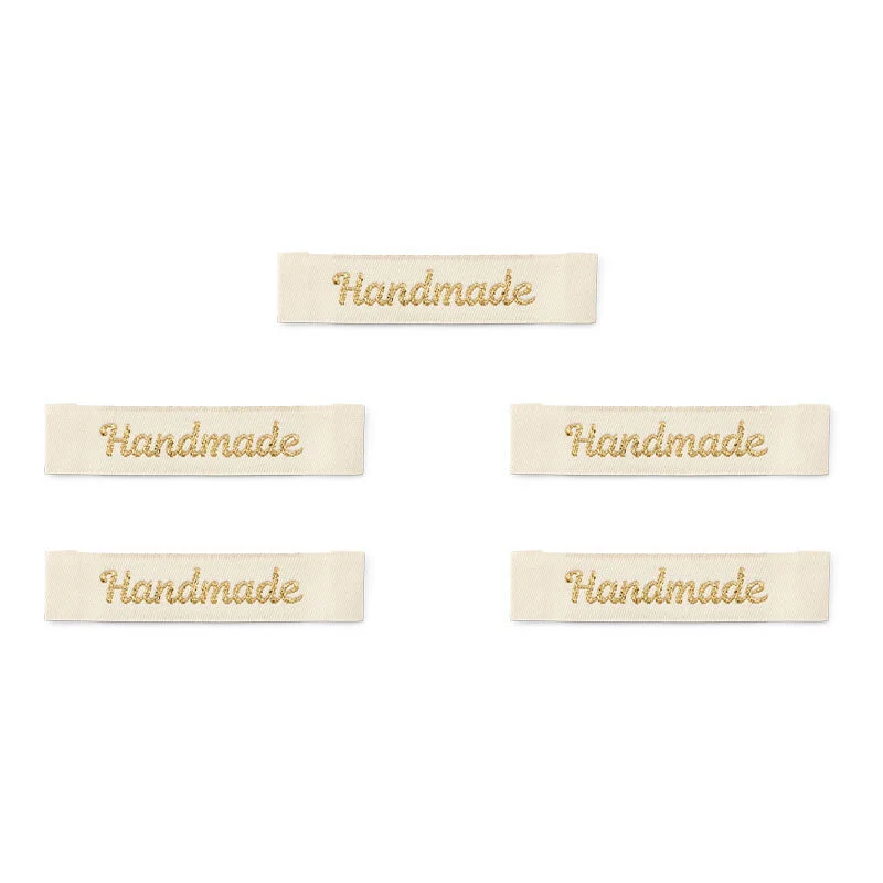 Handmade, Lang Natur, Gold, Magnolia Script