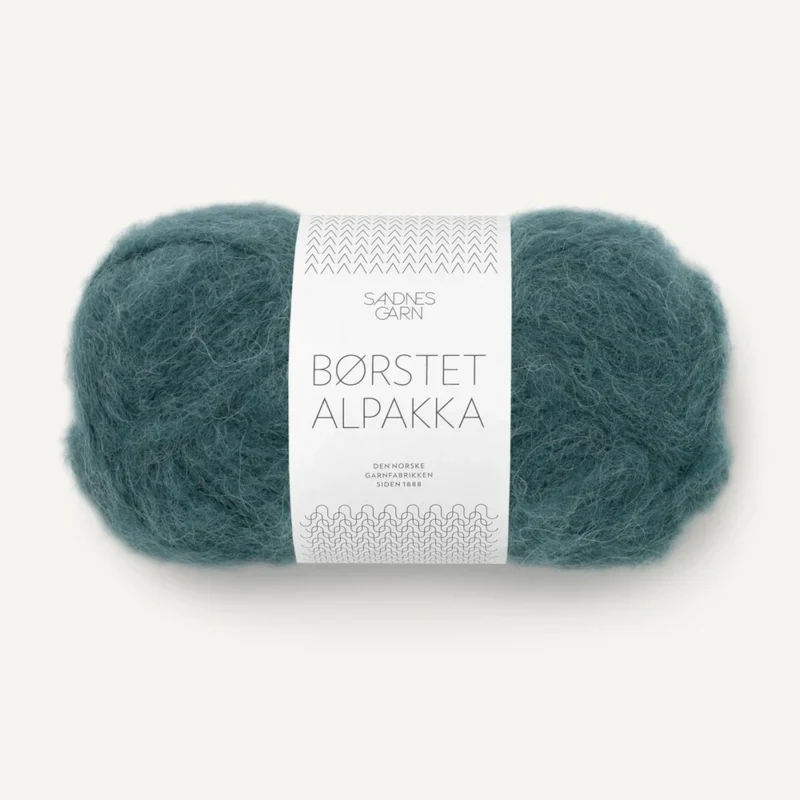 Sandnes Børstet Alpakka 7281 Tief Petrol