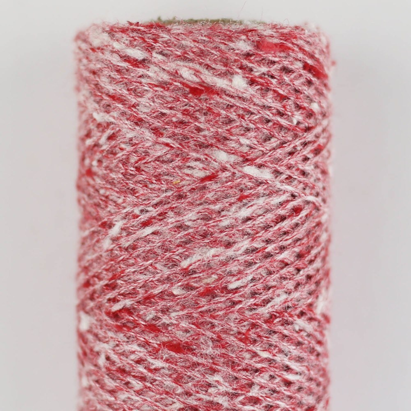 Tussah Tweed sp48 Rot-weiß-mix