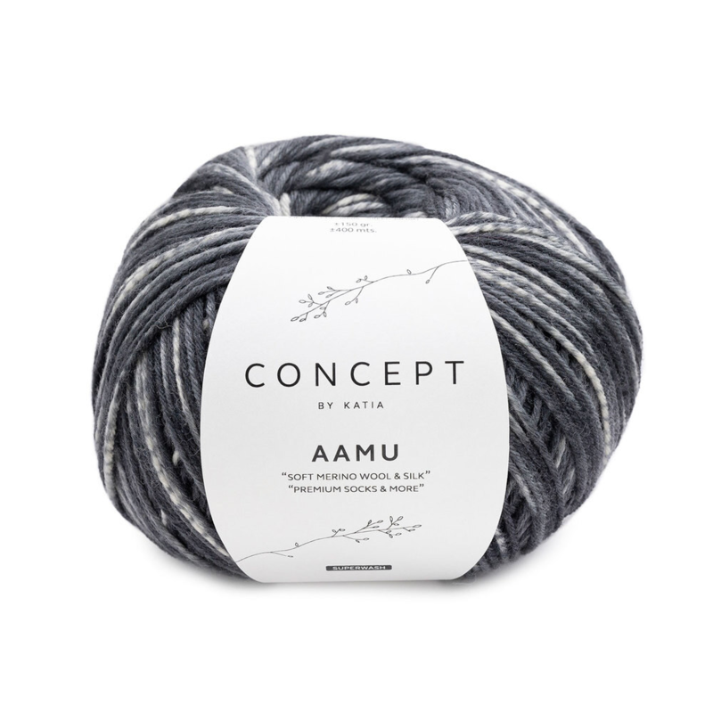 Katia Concept Aamu Socks 303 Grau