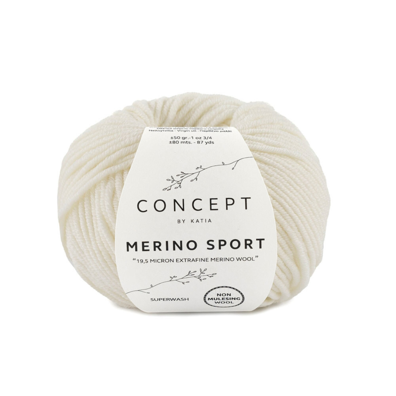 Katia Concept Merino Sport 001 Weiß