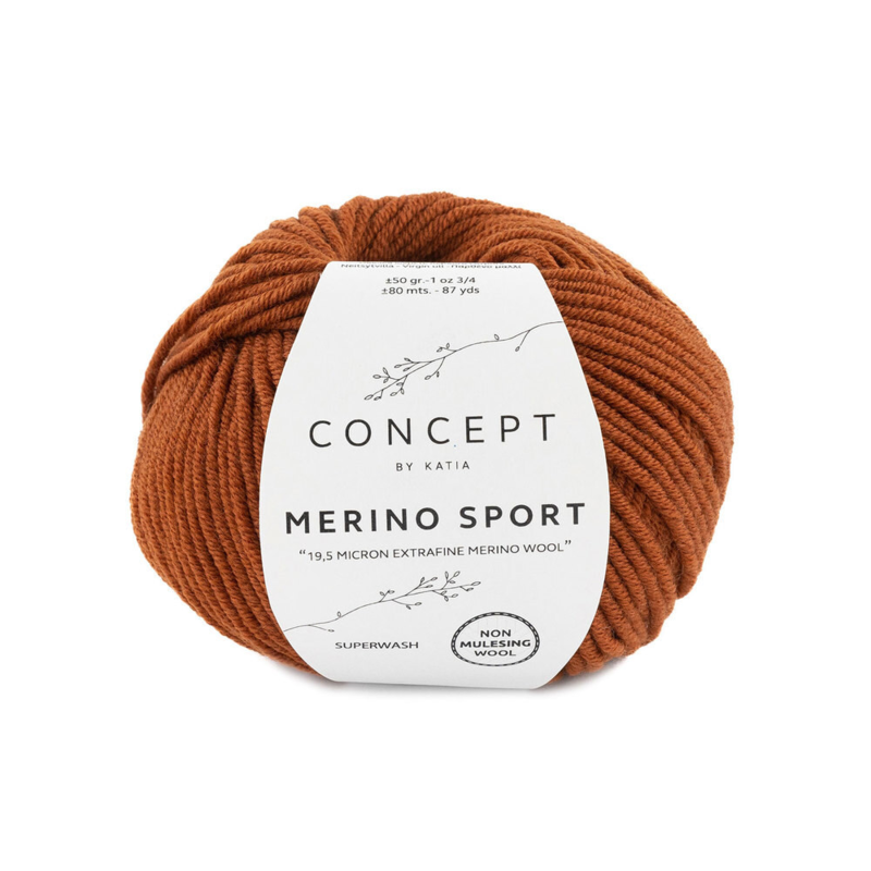 Katia Concept Merino Sport 042 Terrabraun