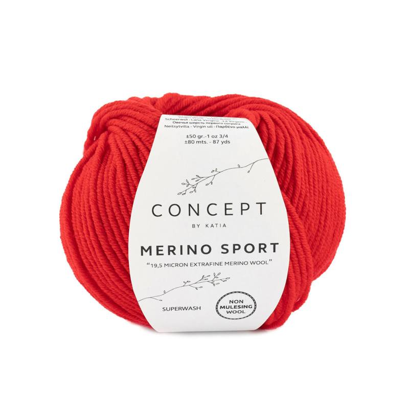 Katia Concept Merino Sport 004 Rot