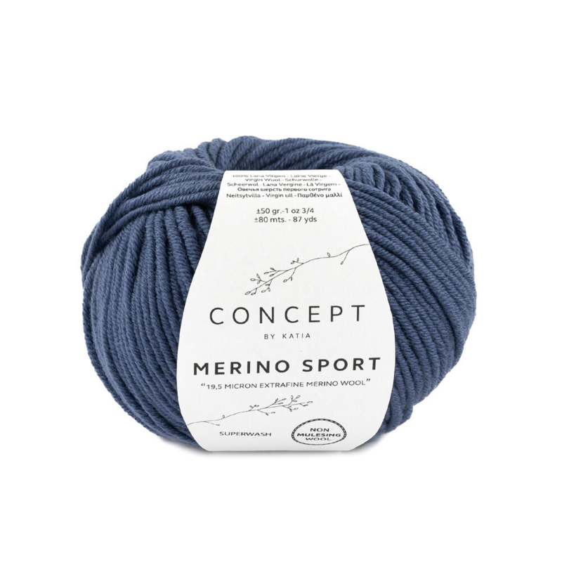 Katia Concept Merino Sport 012 Dunkelblau