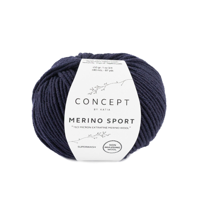 Katia Concept Merino Sport 005 Dunkelblau