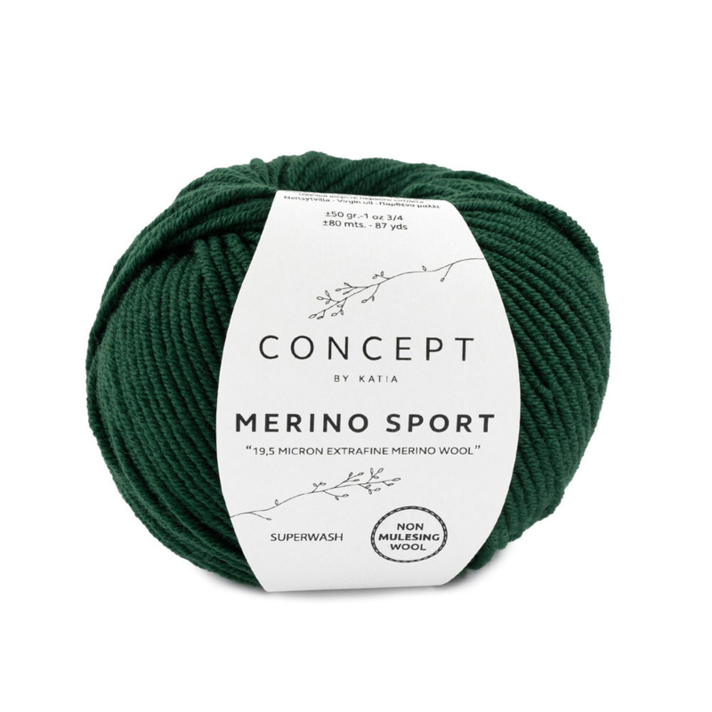 Katia Concept Merino Sport 054 Flaschengrün