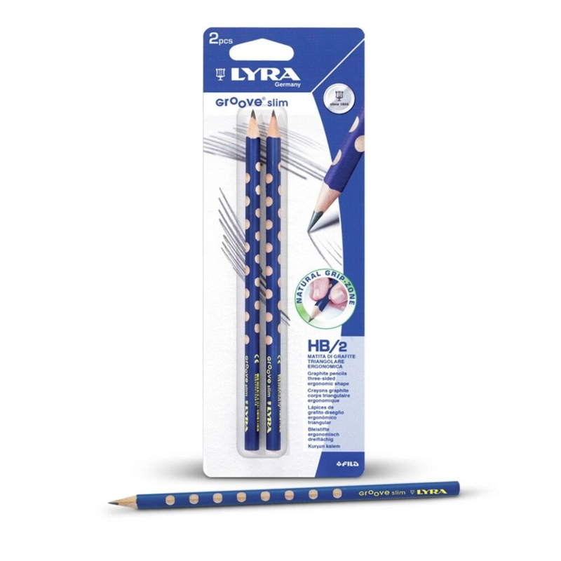 Lyra Groove Slim HB Bleistift 2. stk