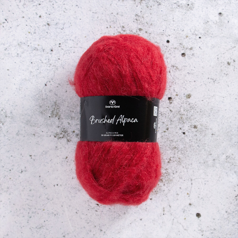 Svarta Fåret Brushed Alpaca 011 Rote Risikozone