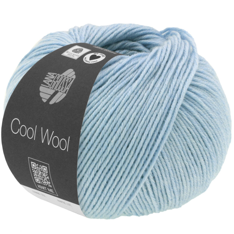 Lana Grossa Cool Wool Mélange 1420 Hellblau meliert